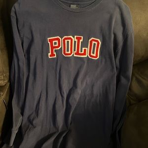 Polo By Ralph Lauren Blue Sweatshirt XL Long Sleeve Mens